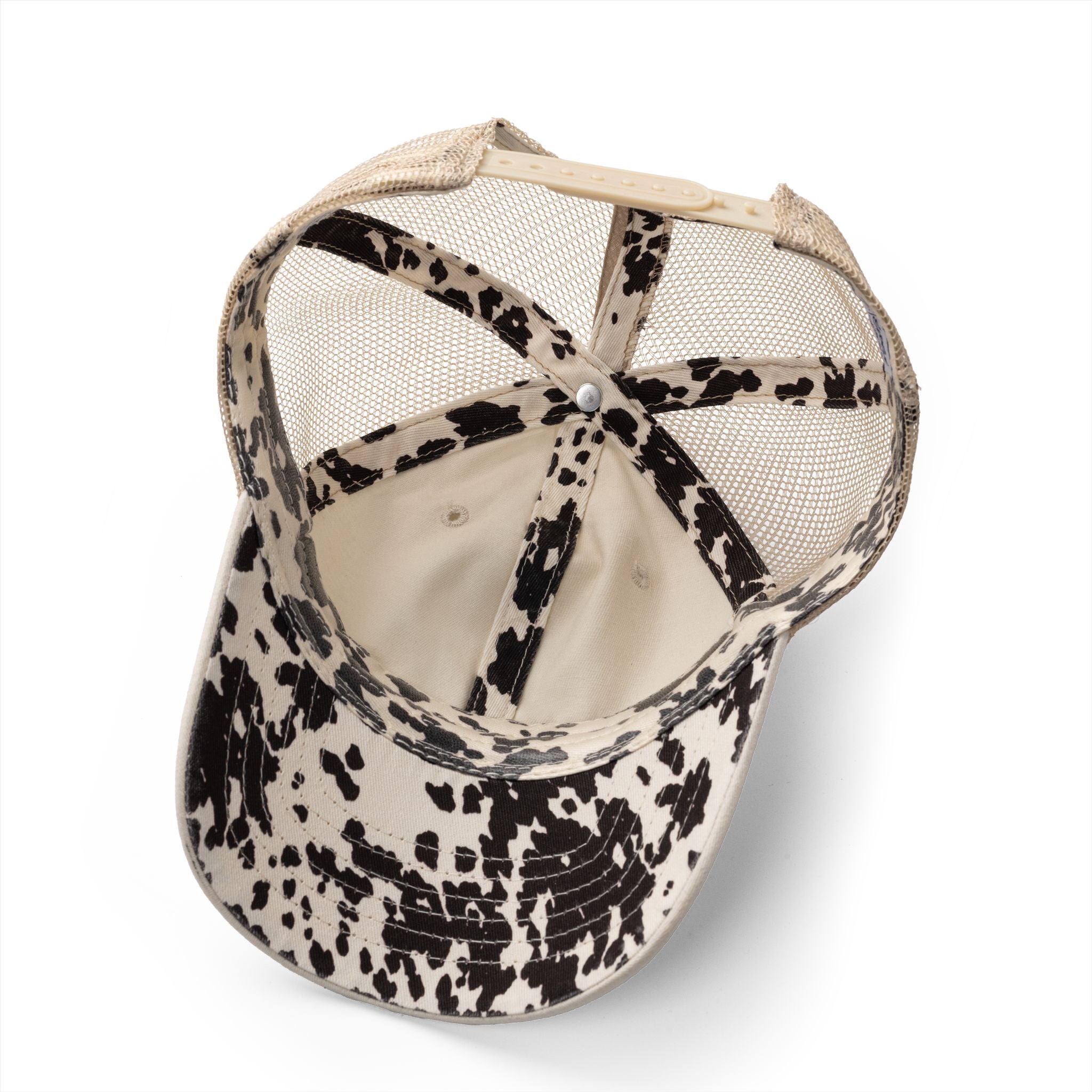 Women's Washed Mesh-Back Cap with  Concealed Ponytail Opening