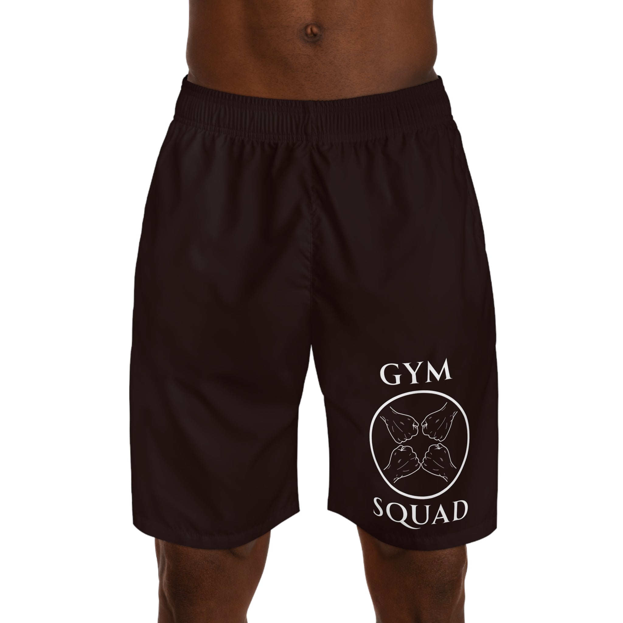 Gym Squad Men's Jogger Shorts – Athletic Workout Shorts with 'Gym Squad' Emblem