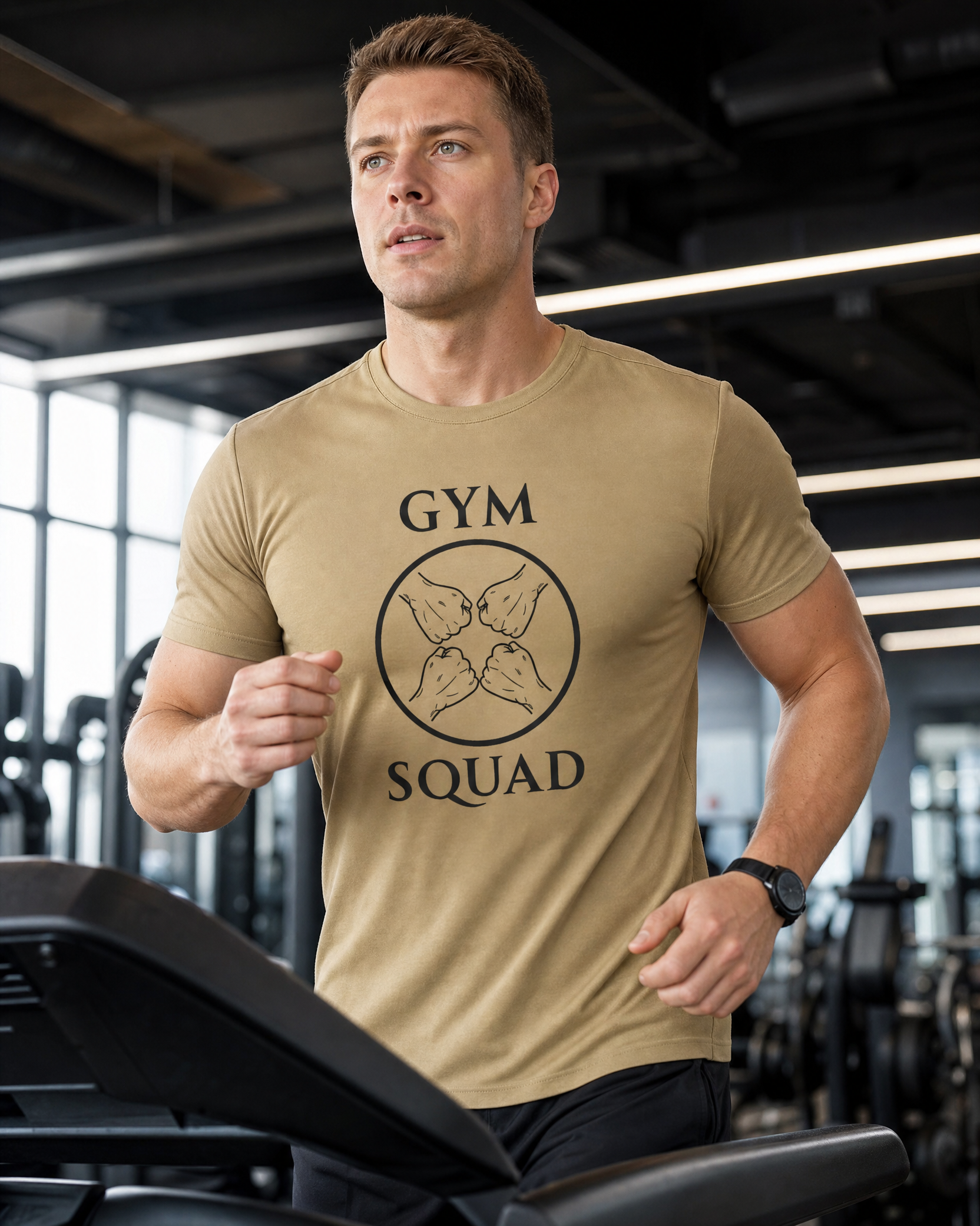 Gym Squad Moisture-Wicking Tee — 'Fit Together' Workout Shirt