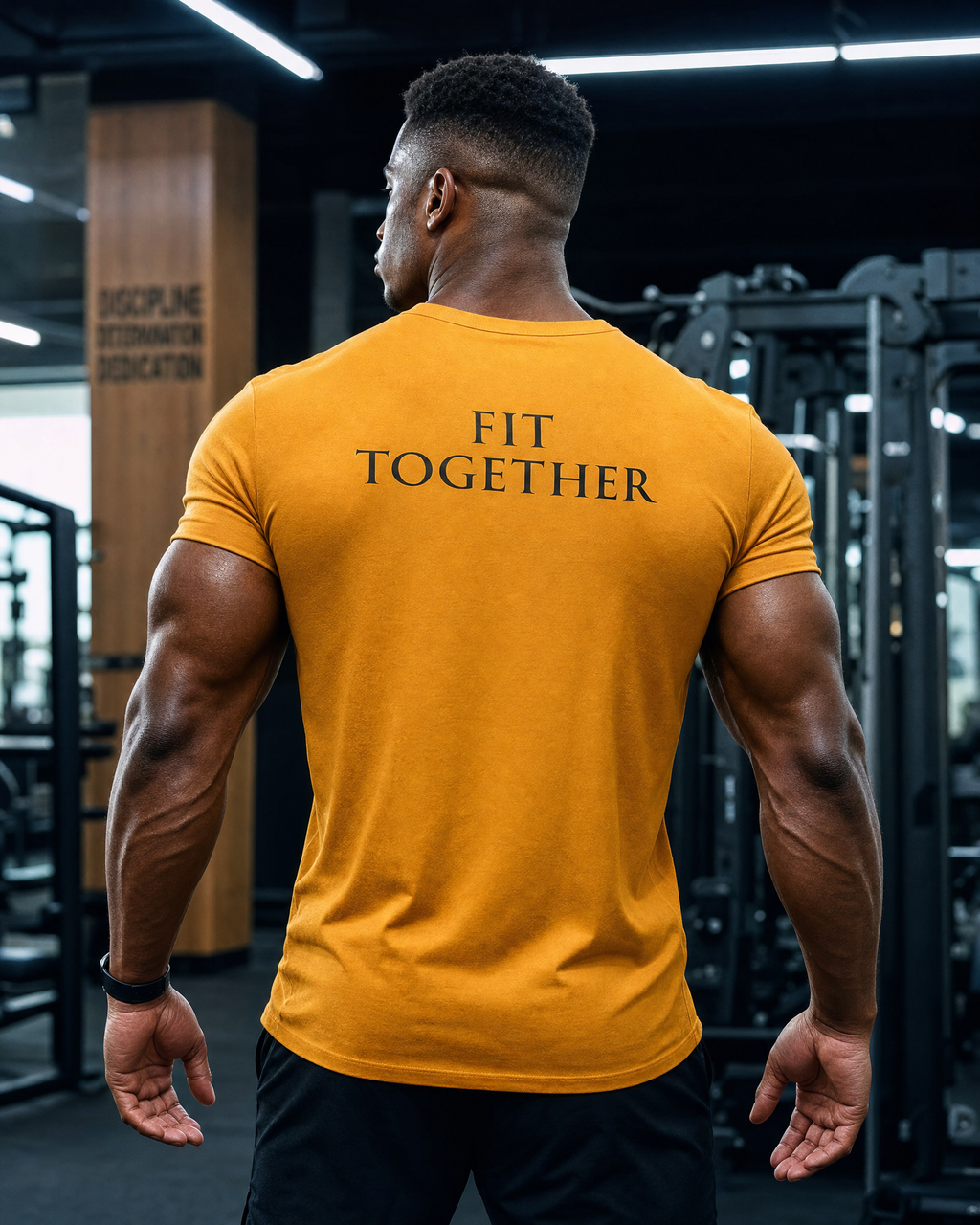 Gym Squad Moisture-Wicking Tee — 'Fit Together' Workout Shirt