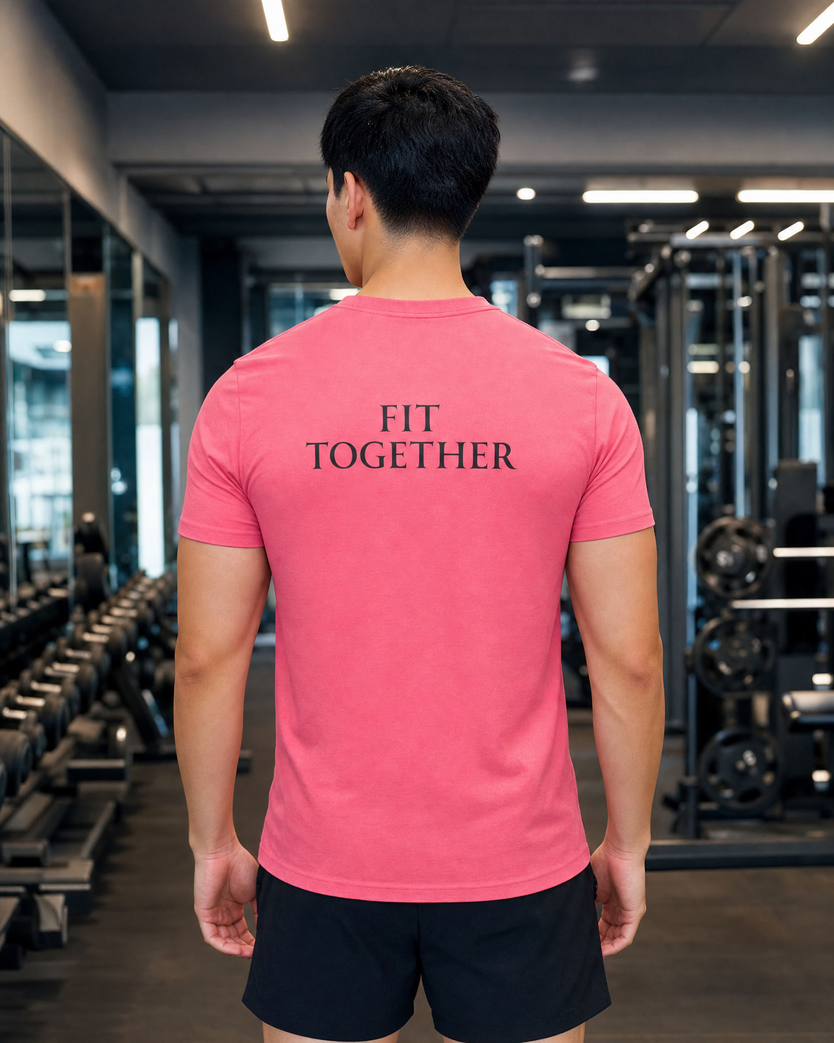 Gym Squad Moisture-Wicking Tee — 'Fit Together' Workout Shirt