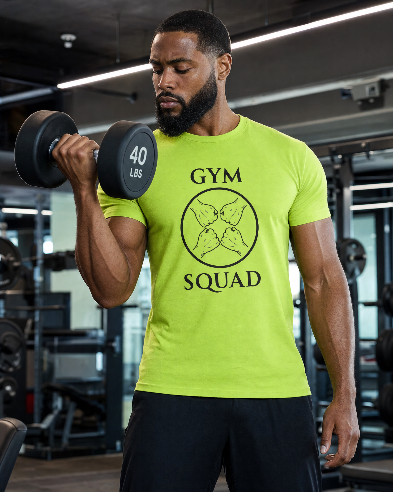 Gym Squad Moisture-Wicking Tee — 'Fit Together' Workout Shirt
