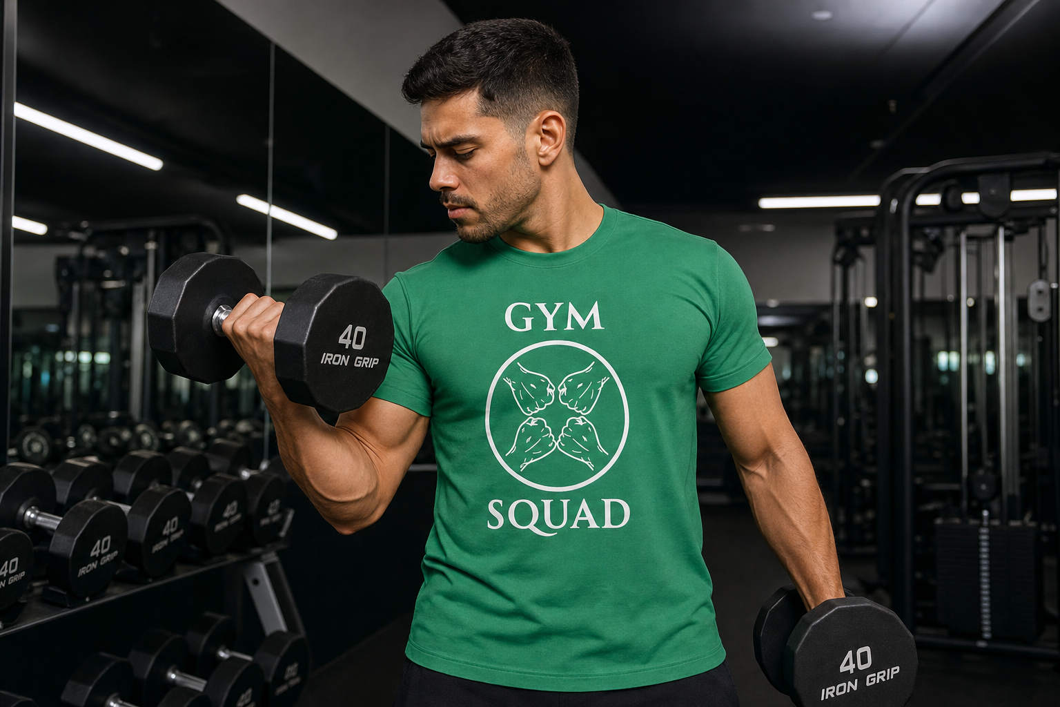 Gym Squad Moisture-Wicking Tee — 'Fit Together' Back Logo included