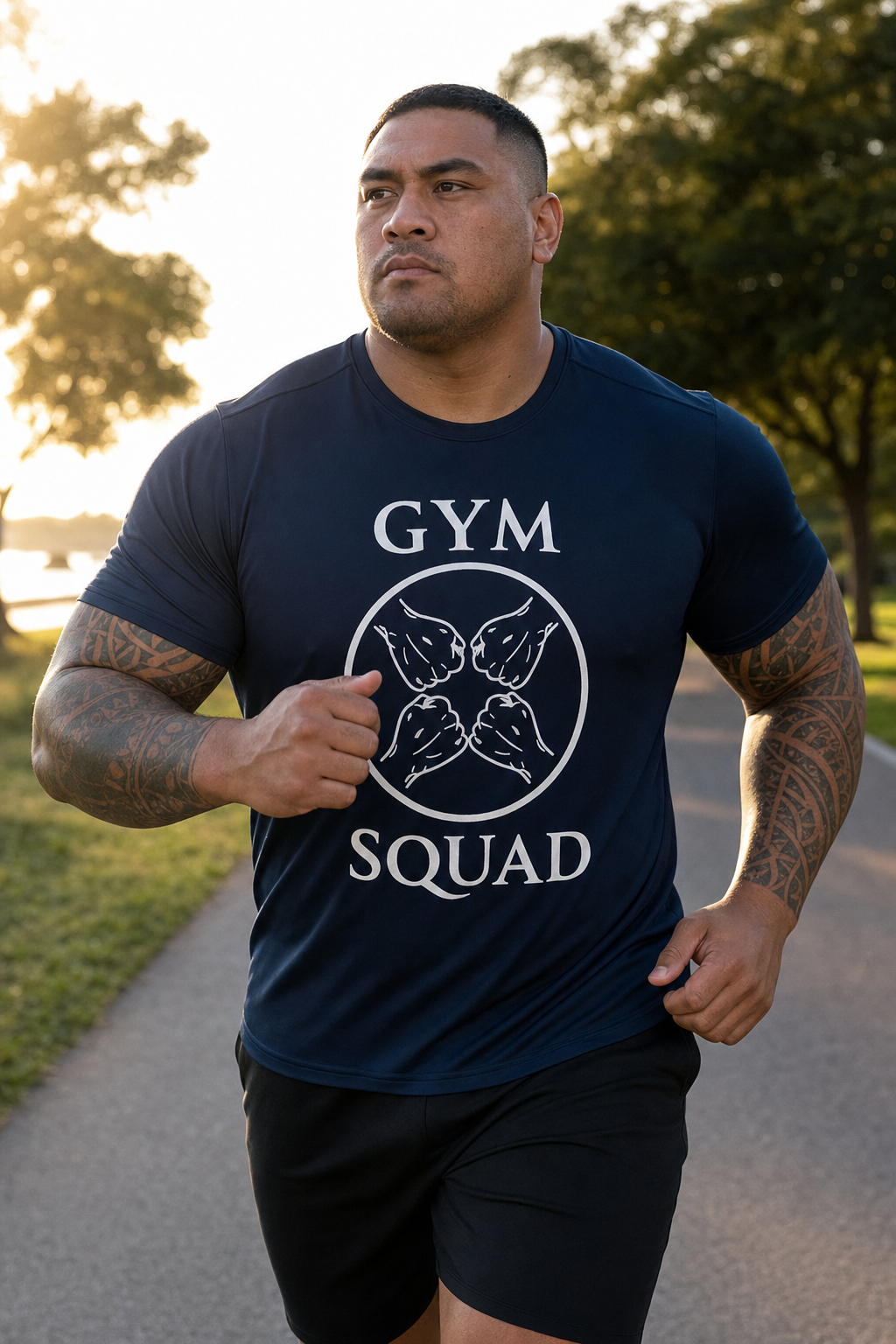 Gym Squad Moisture-Wicking Tee — 'Fit Together' Back Logo included