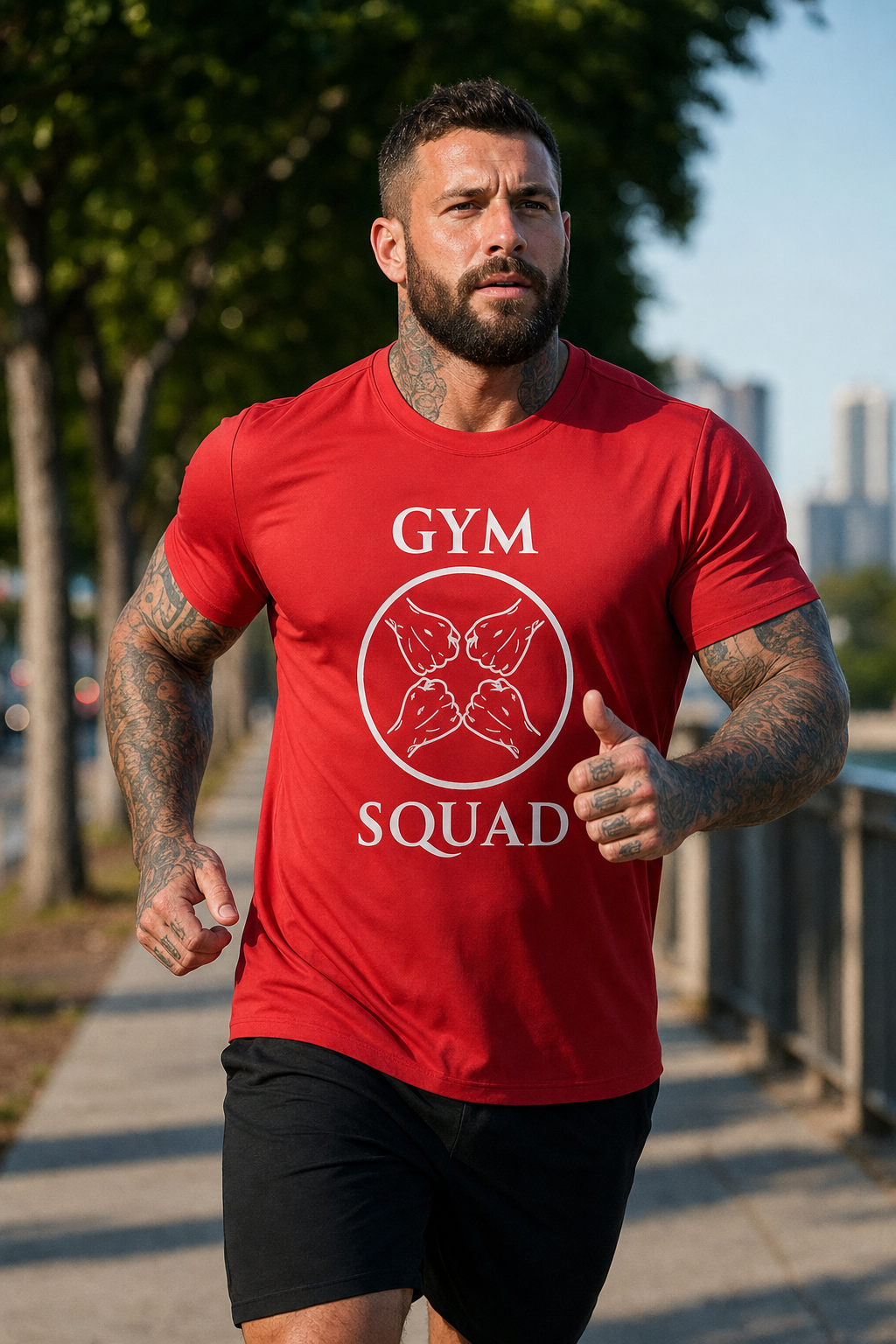 Gym Squad Moisture-Wicking Tee — 'Fit Together' Back Logo included