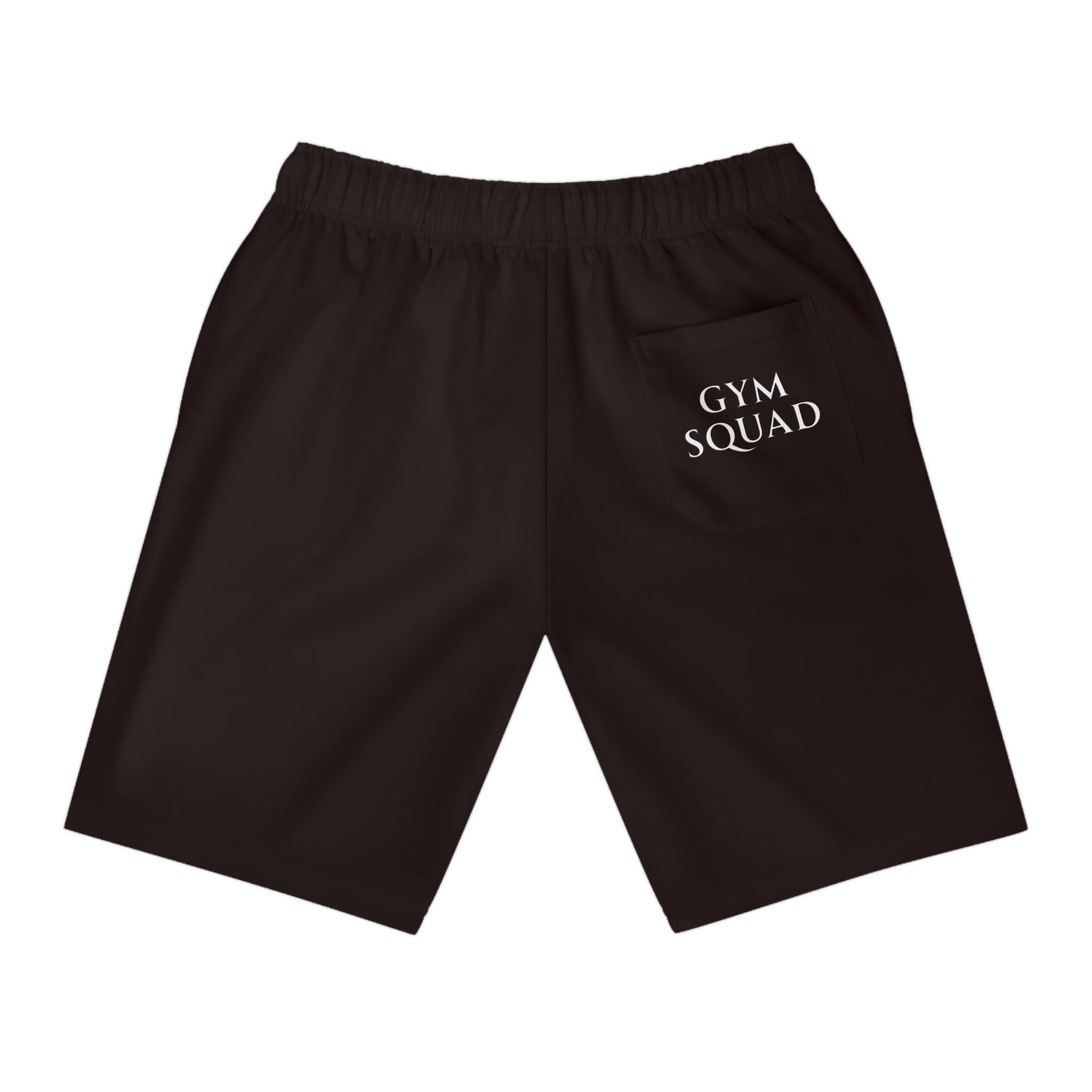 Athletic Long Shorts — 'Fit Together' Vertical Print & 'Gym Squad' Back Pocket