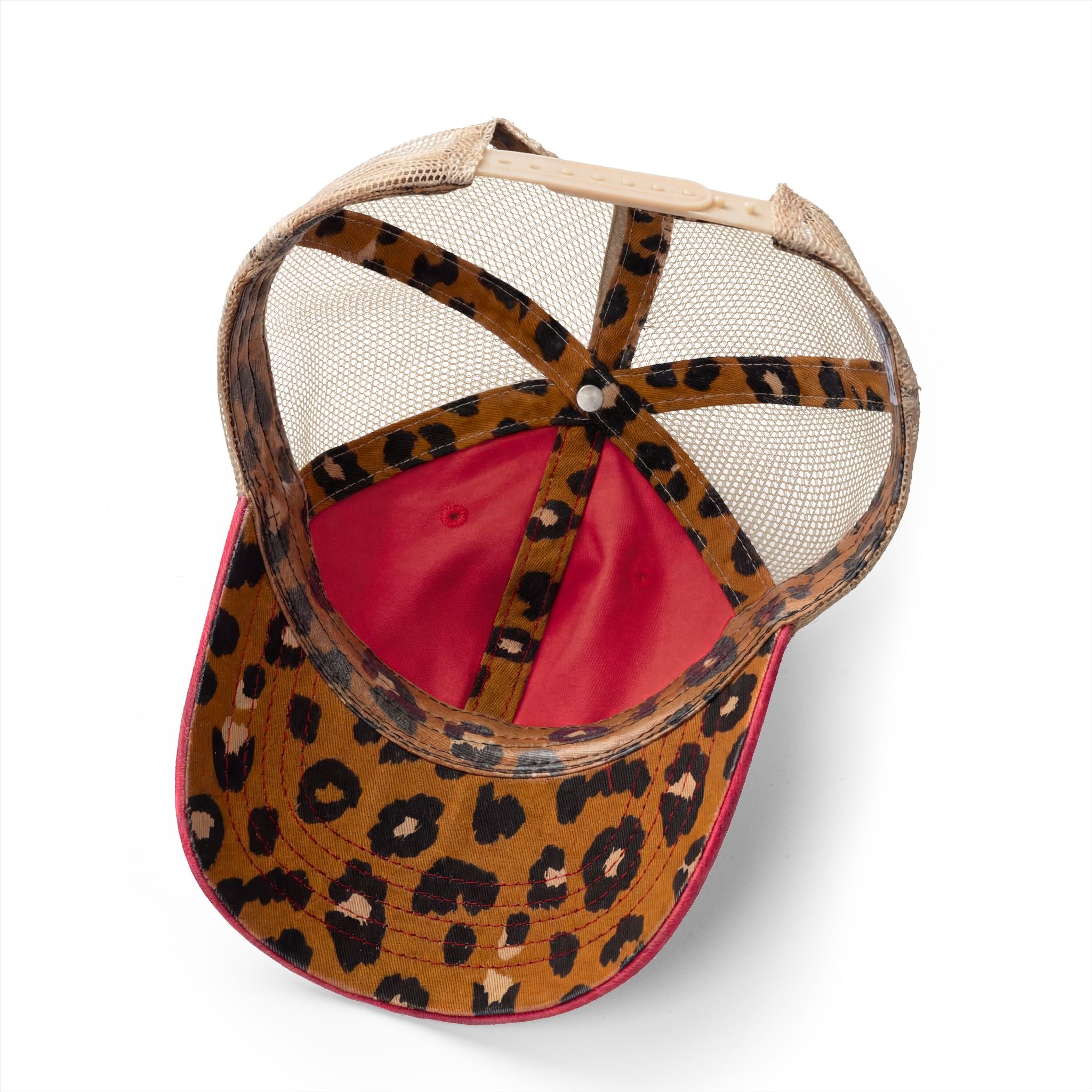 Women's Washed Mesh-Back Cap with  Concealed Ponytail Opening